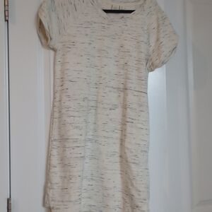 Casual Cream T-Shirt Dress